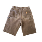 Brown Carhartt Double Knee Shorts(31)