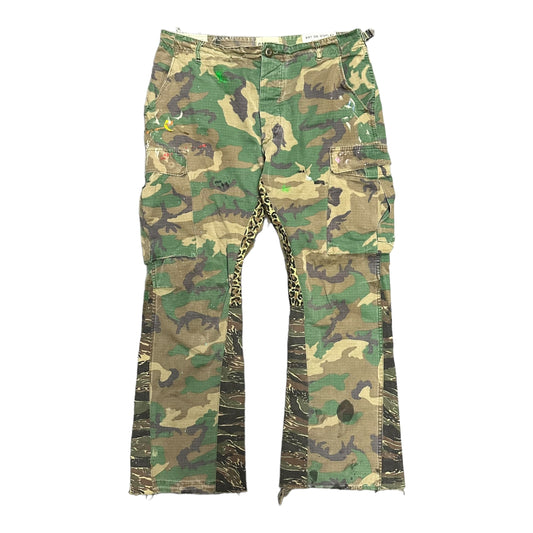 Camo Gallery Dept Flared Cargos