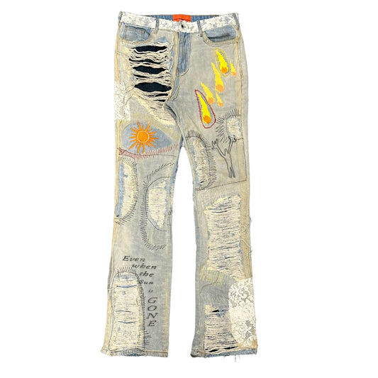 Who Decides War Sunshower Overlay Denim