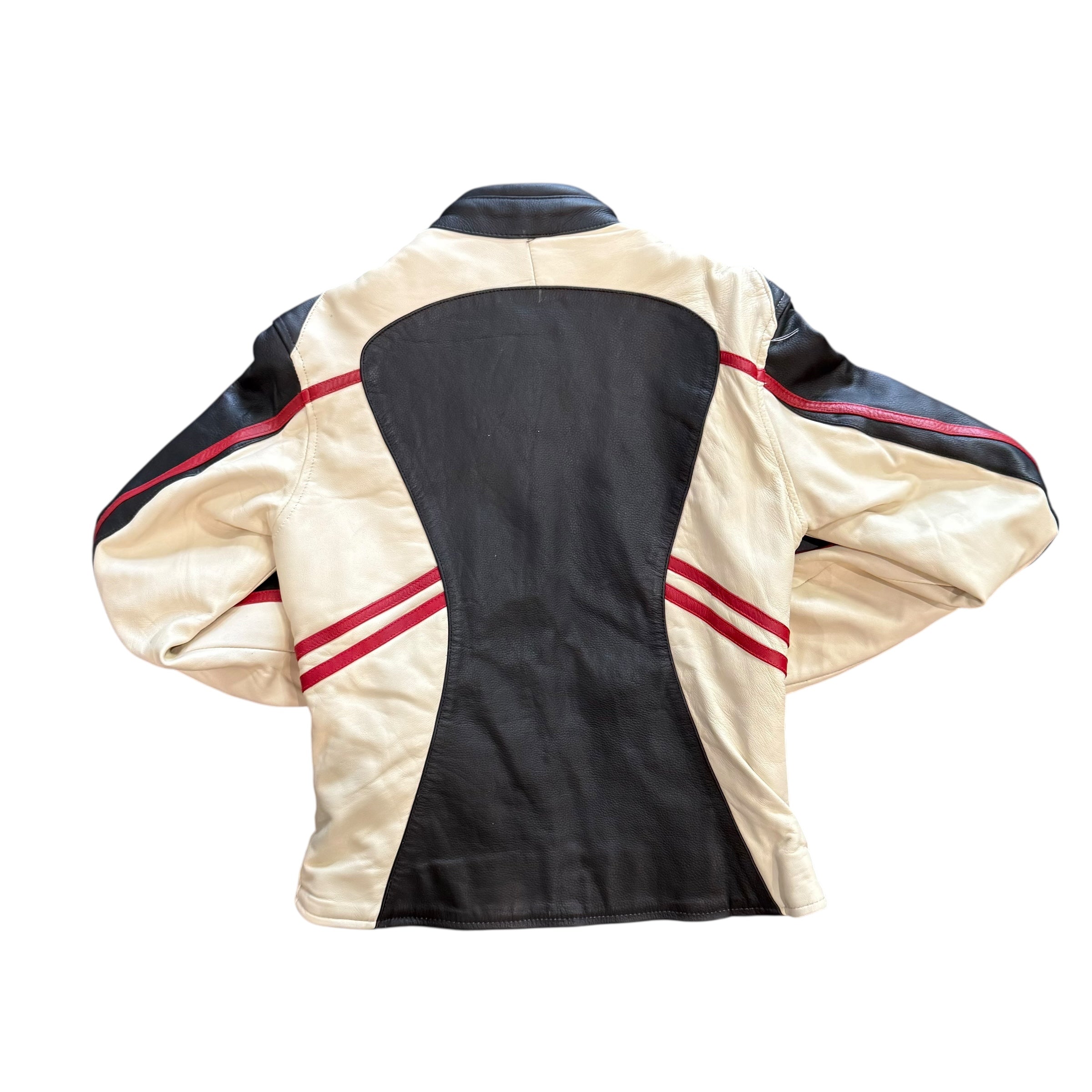 Rocket Leather Jacket Black/White/Red "FDWMNS"
