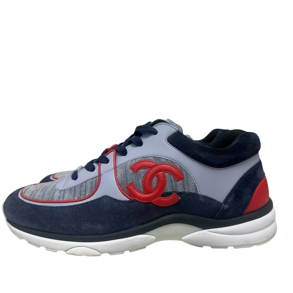 Chanel Navy/Blue/Red Trainers