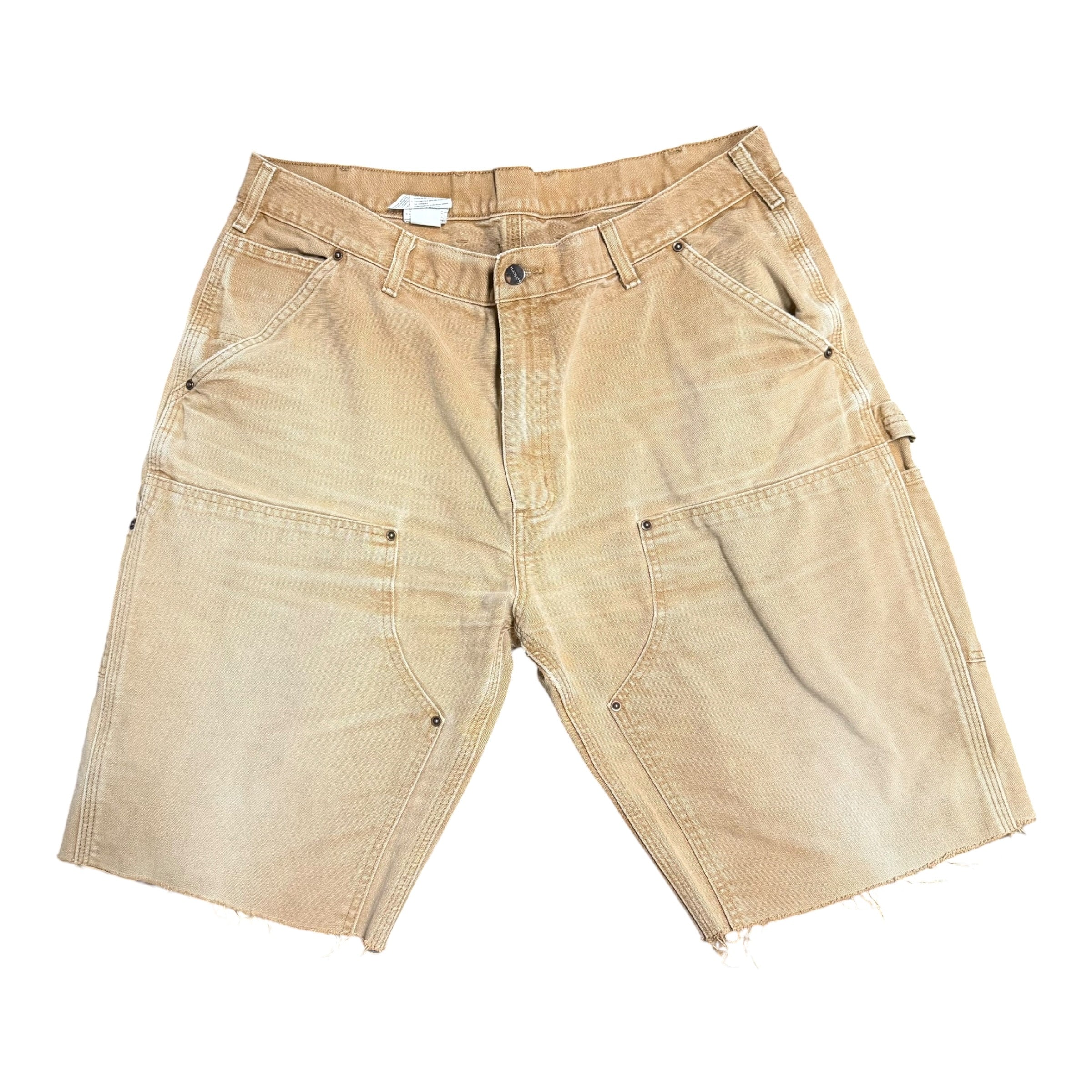 Vintage Carhartt Khaki Double Knee Shorts(40)