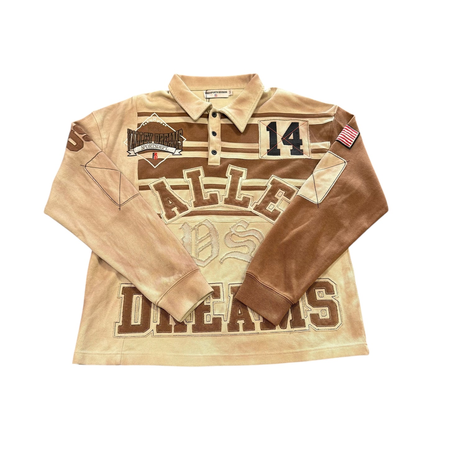 NEW Vale Lives Brown L/S Polo