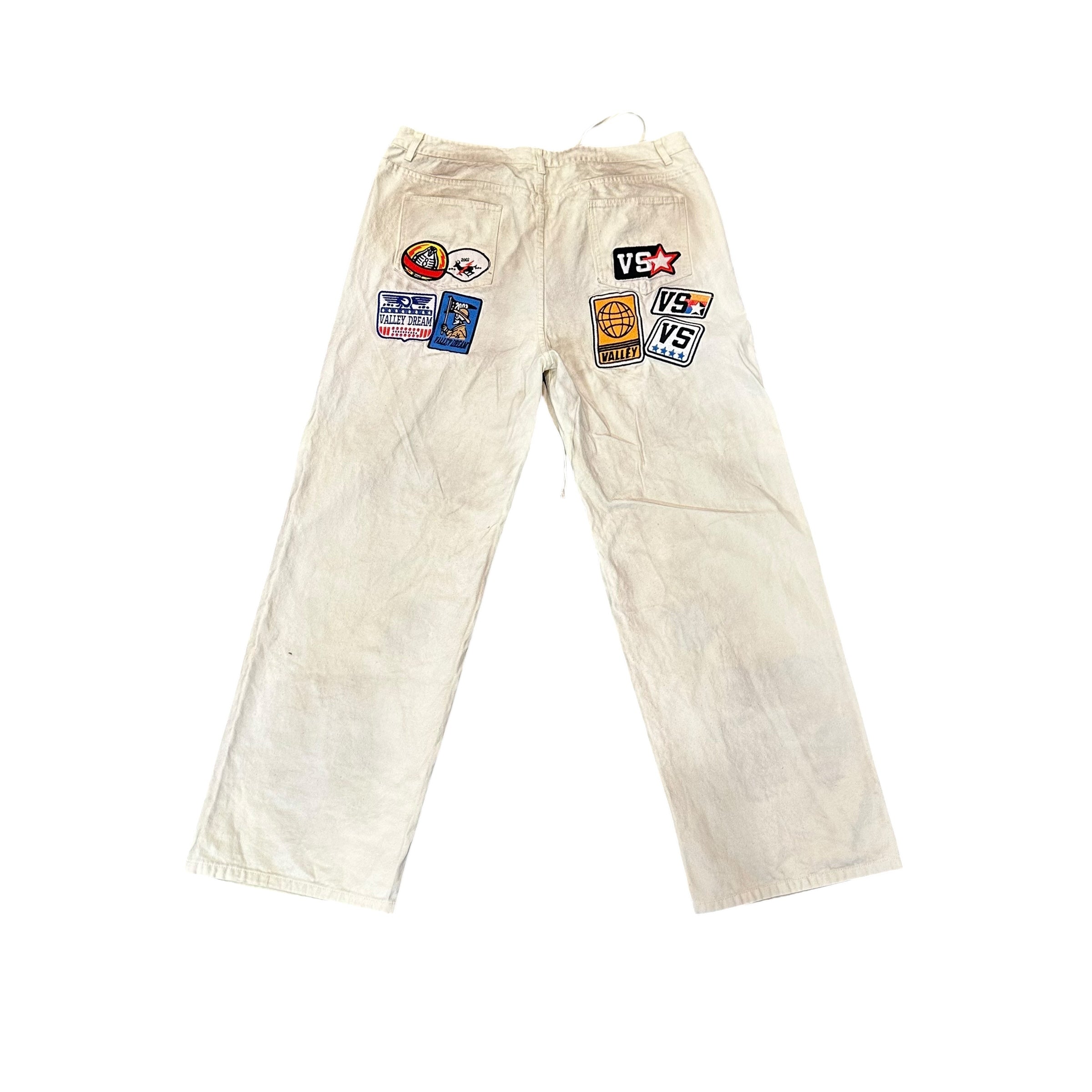 NEW Vale Lives White Patch Jeans