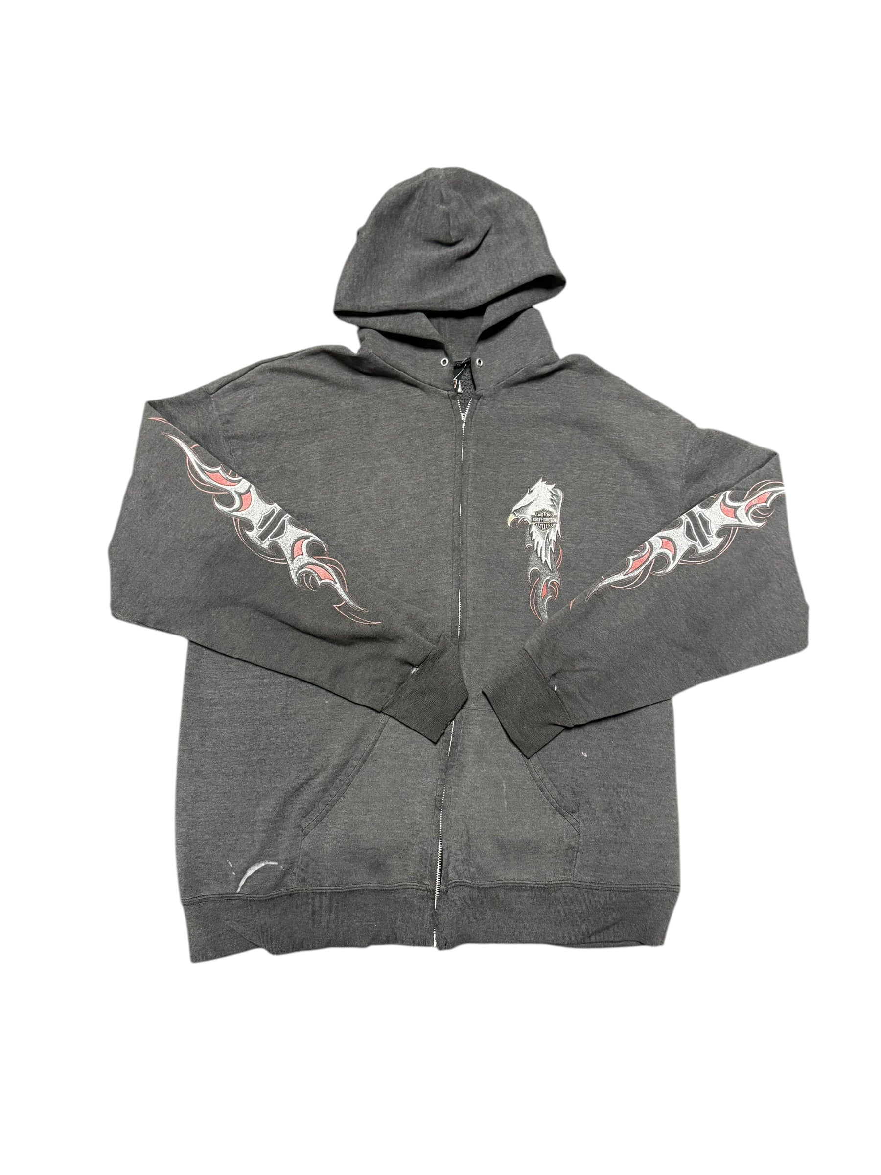Vintage Harley Davidson Zip Up Hoodie