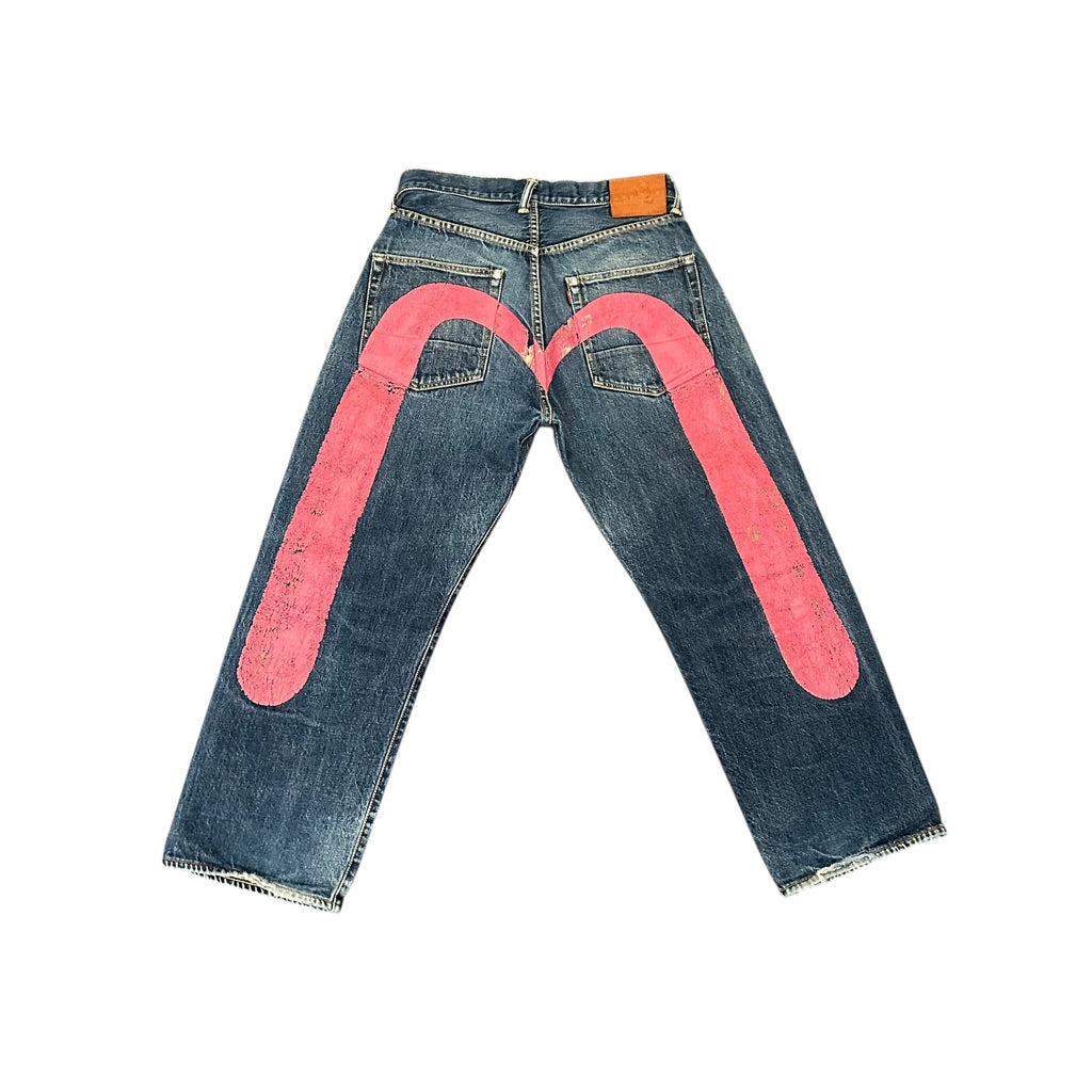 Vintage Evisu Denim Blue/Pink