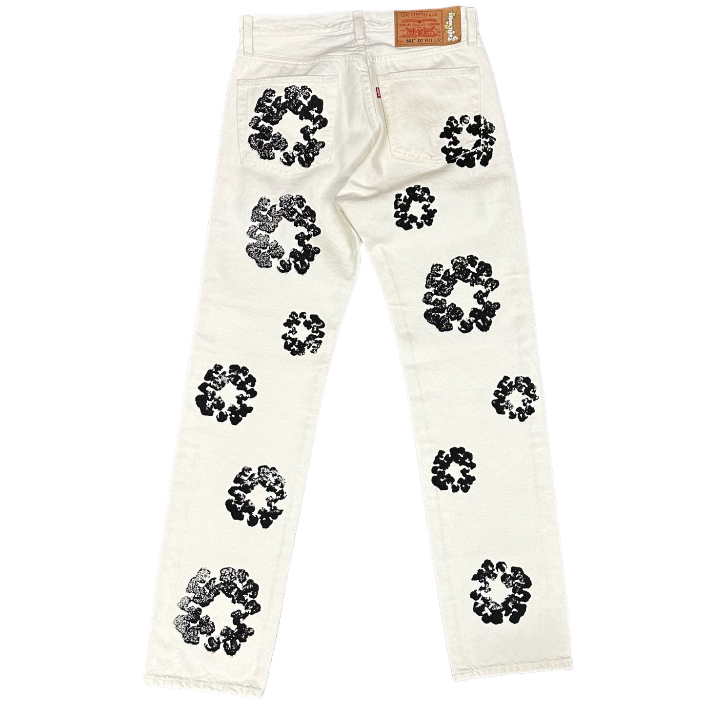 White/Black Denim Tears Jeans