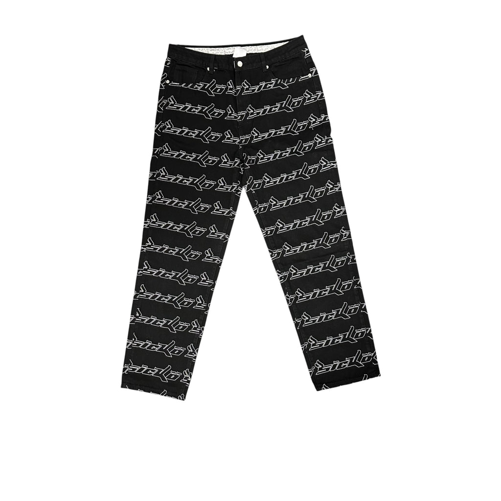 New Sicko Repeater Denim Jeans ‘Black/White’