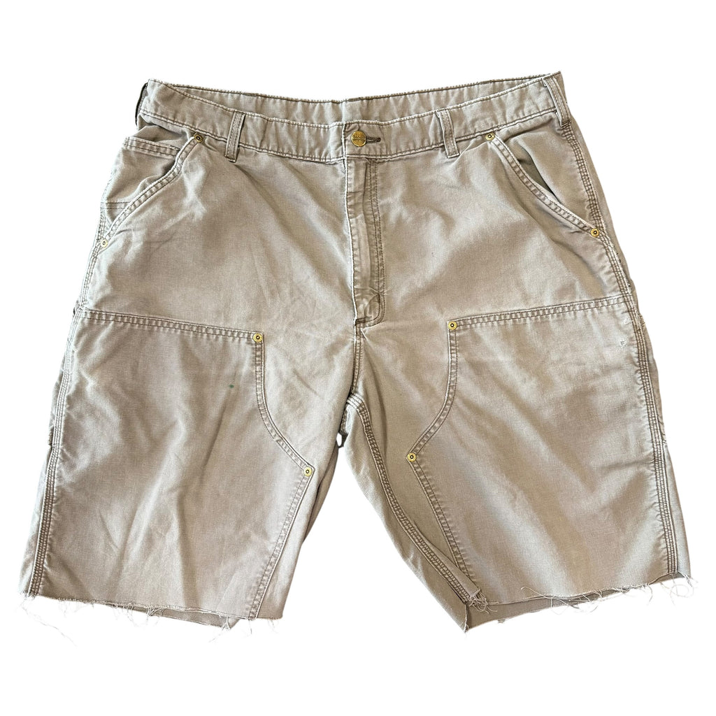 Vintage Carhartt Light Brown Double Knee Shorts(36)Thinner material