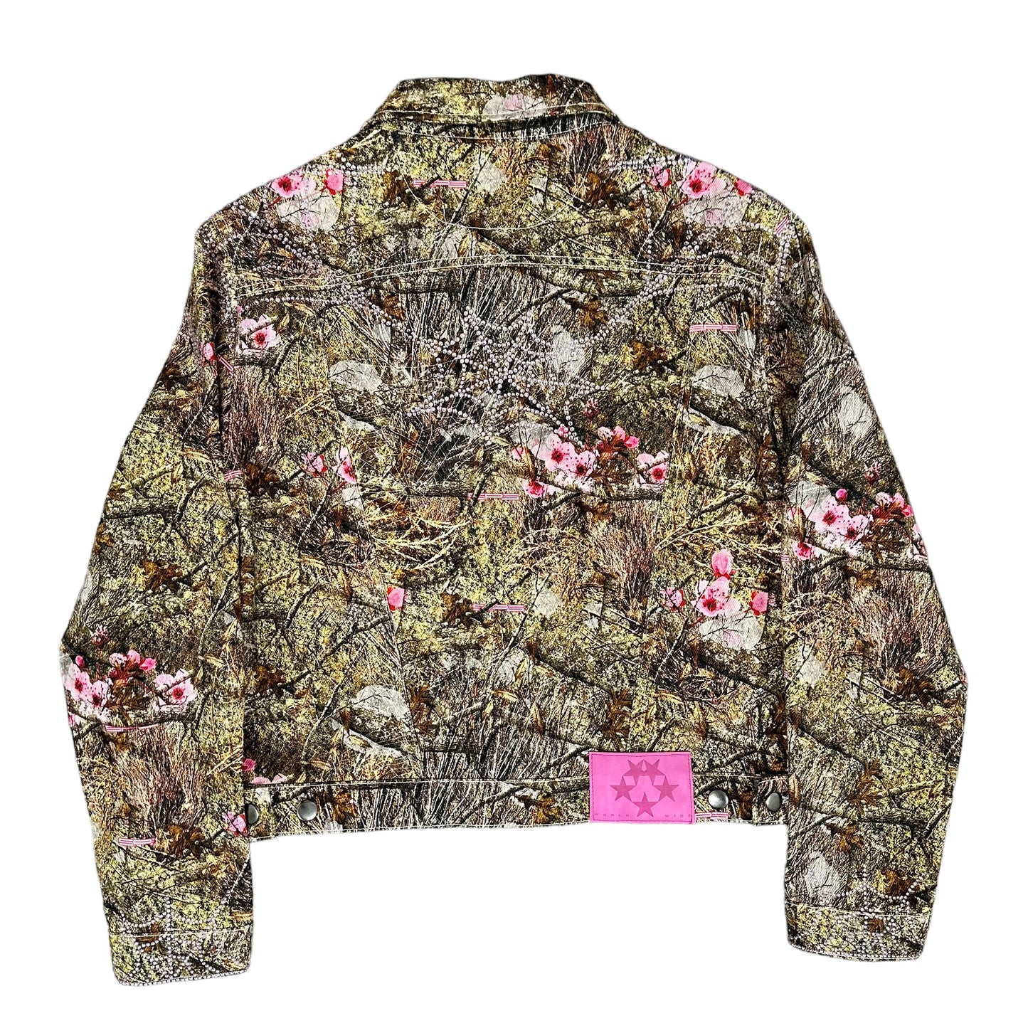 Camo/Pink Sp5der Rhinestone Jacket