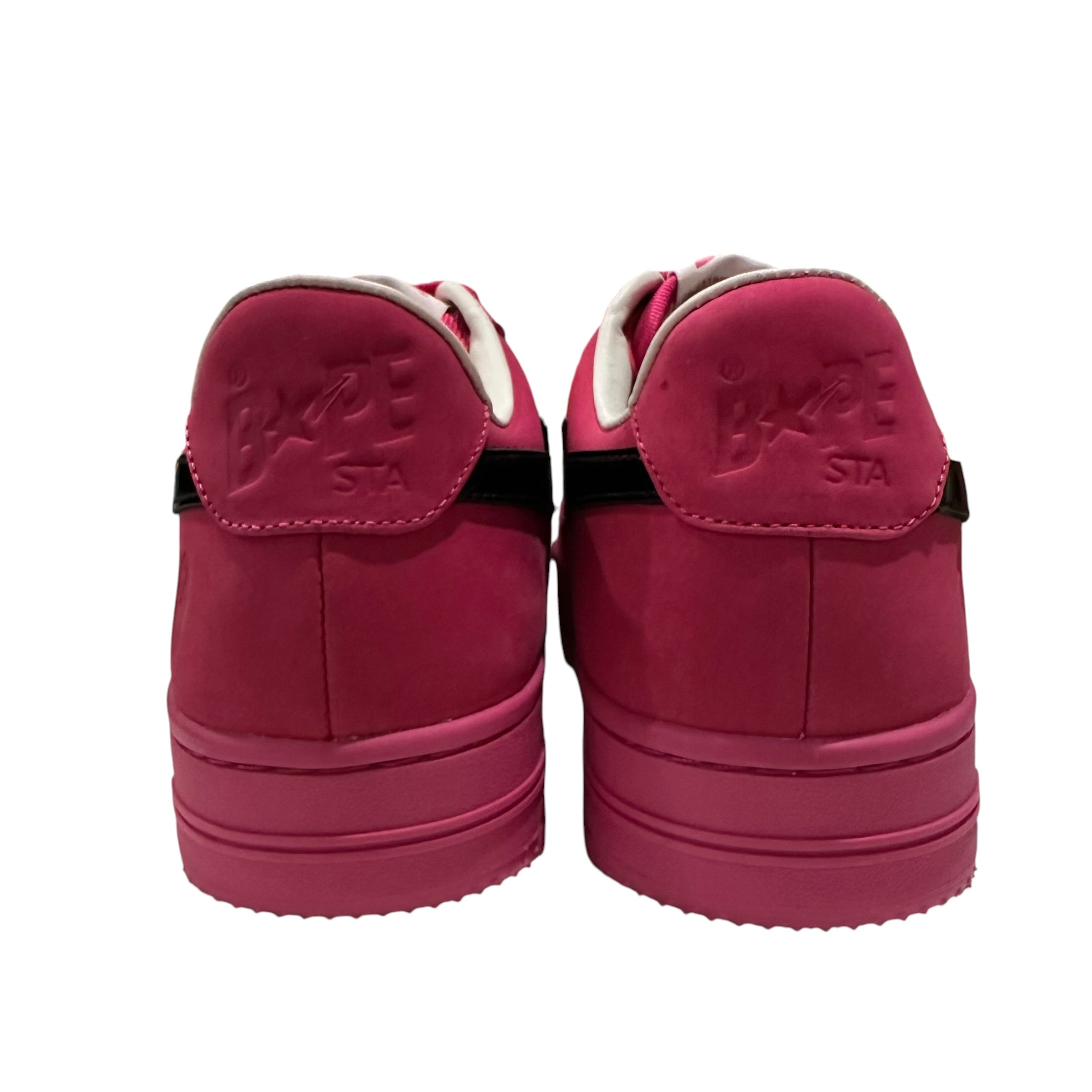 NEW Bape Sta Pink Suede Sneakers