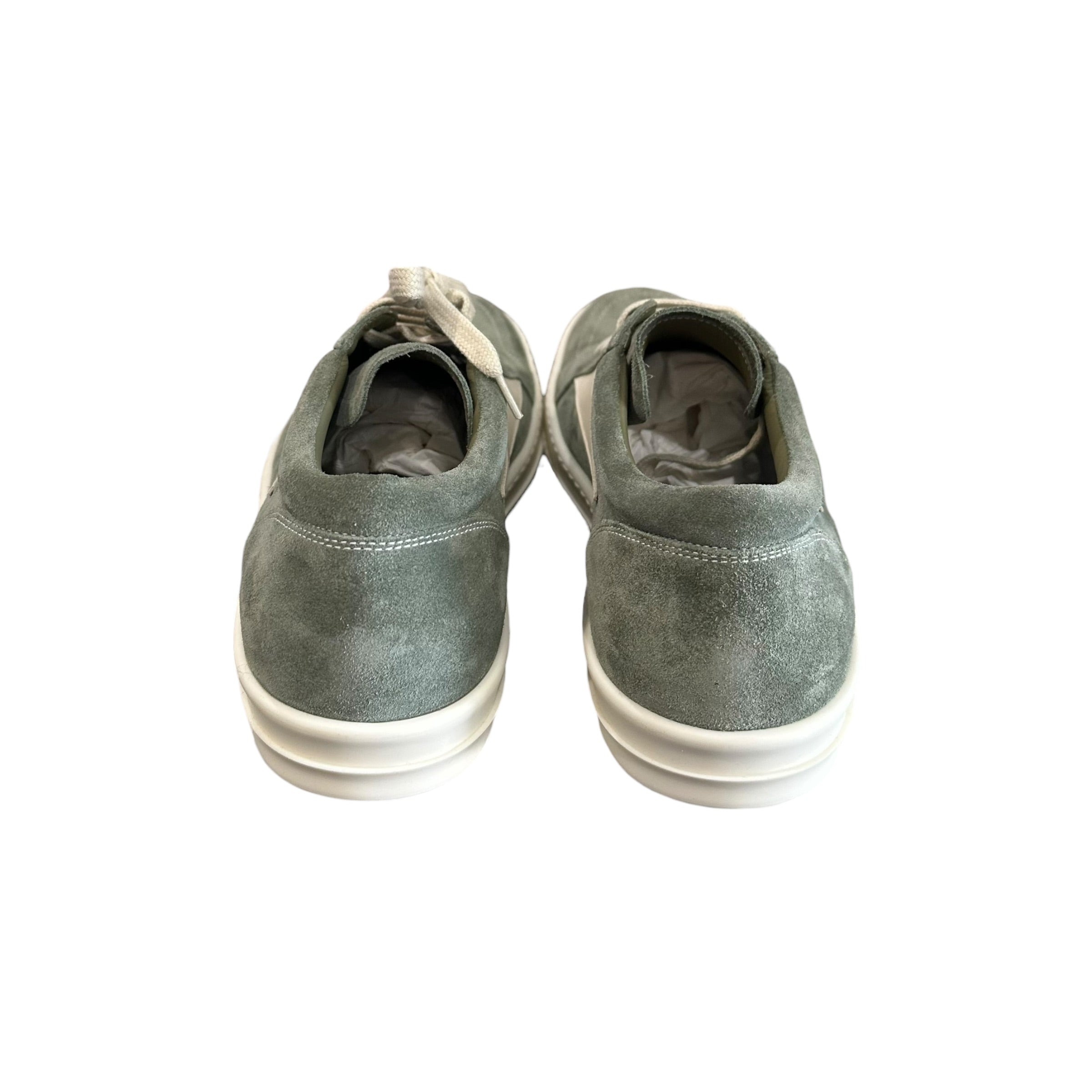 NEW Rick Owens Vintage Sneakers Green Suede
