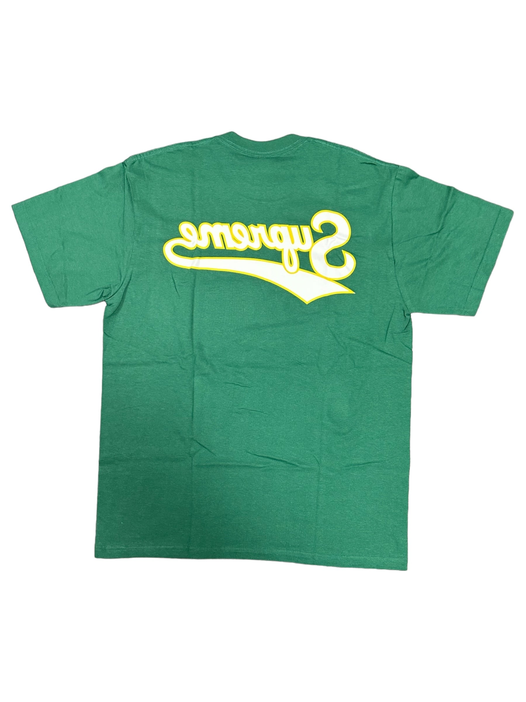 SUPREME BACKWARDS TEE GREEN