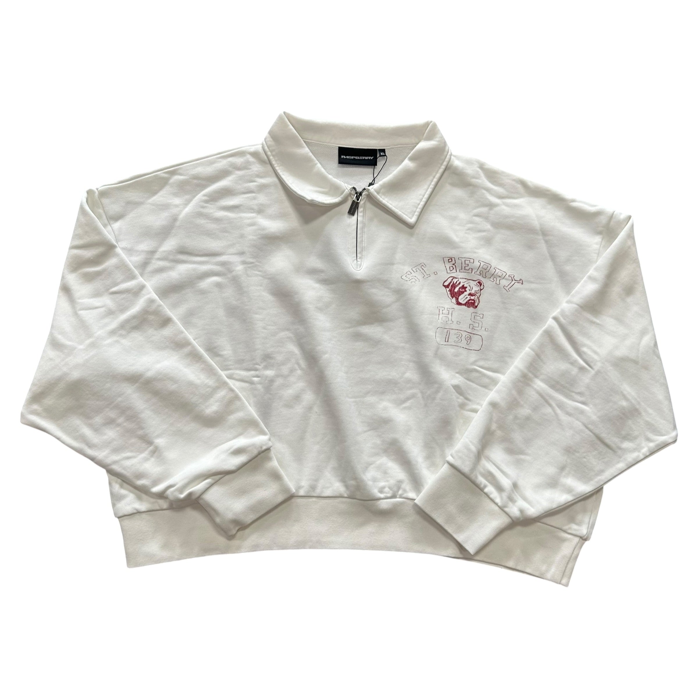 NEW Raspberry Hills Half Zip White