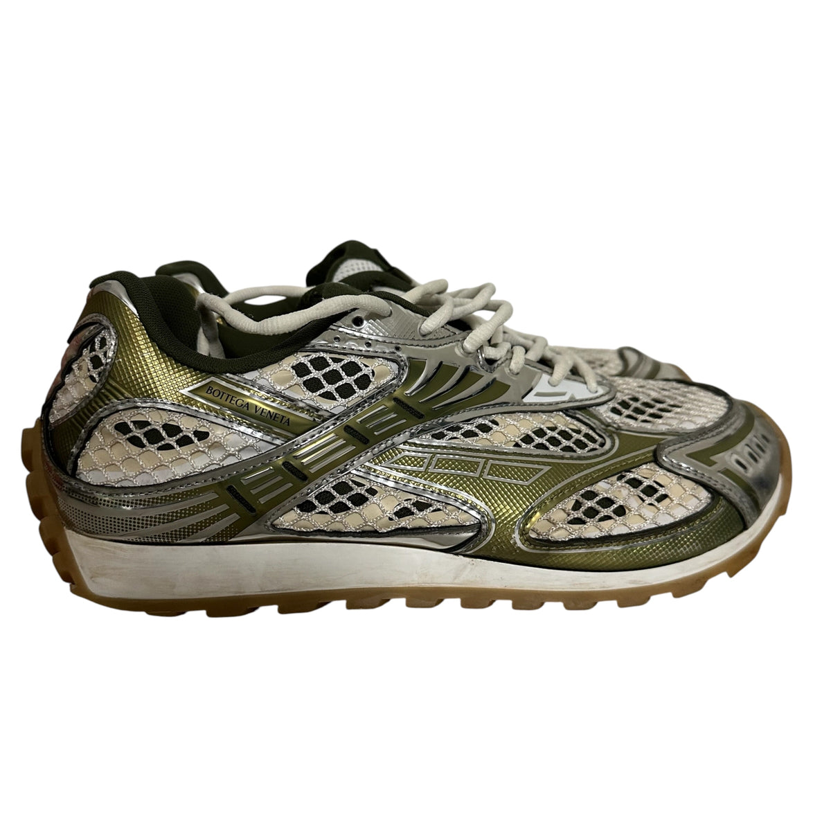 Bottega Veneta Orbit Sneakers Silver/Green (No Box)