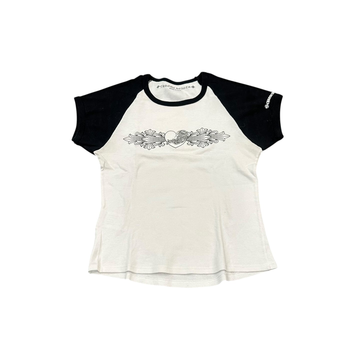 Chrome Hearts Vine Logo Cropped Baby Tee