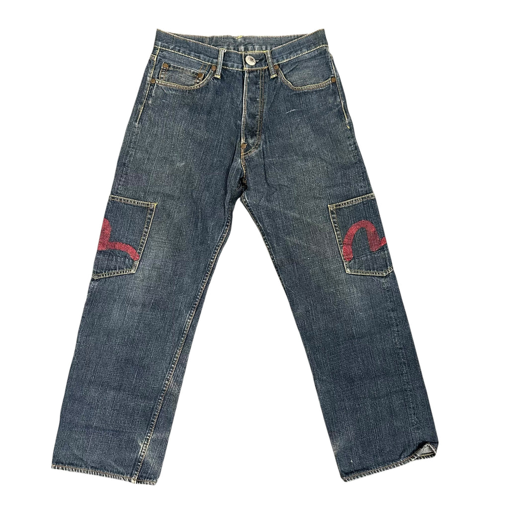 Vintage Evisu Paris Blue/White/Red Jeans