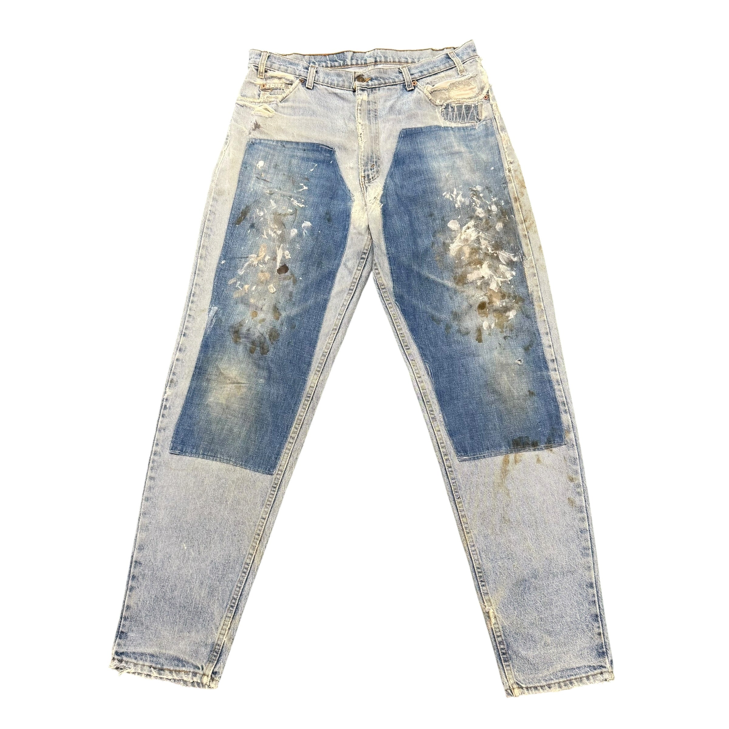 Vintage Orange Tab Patch Jeans