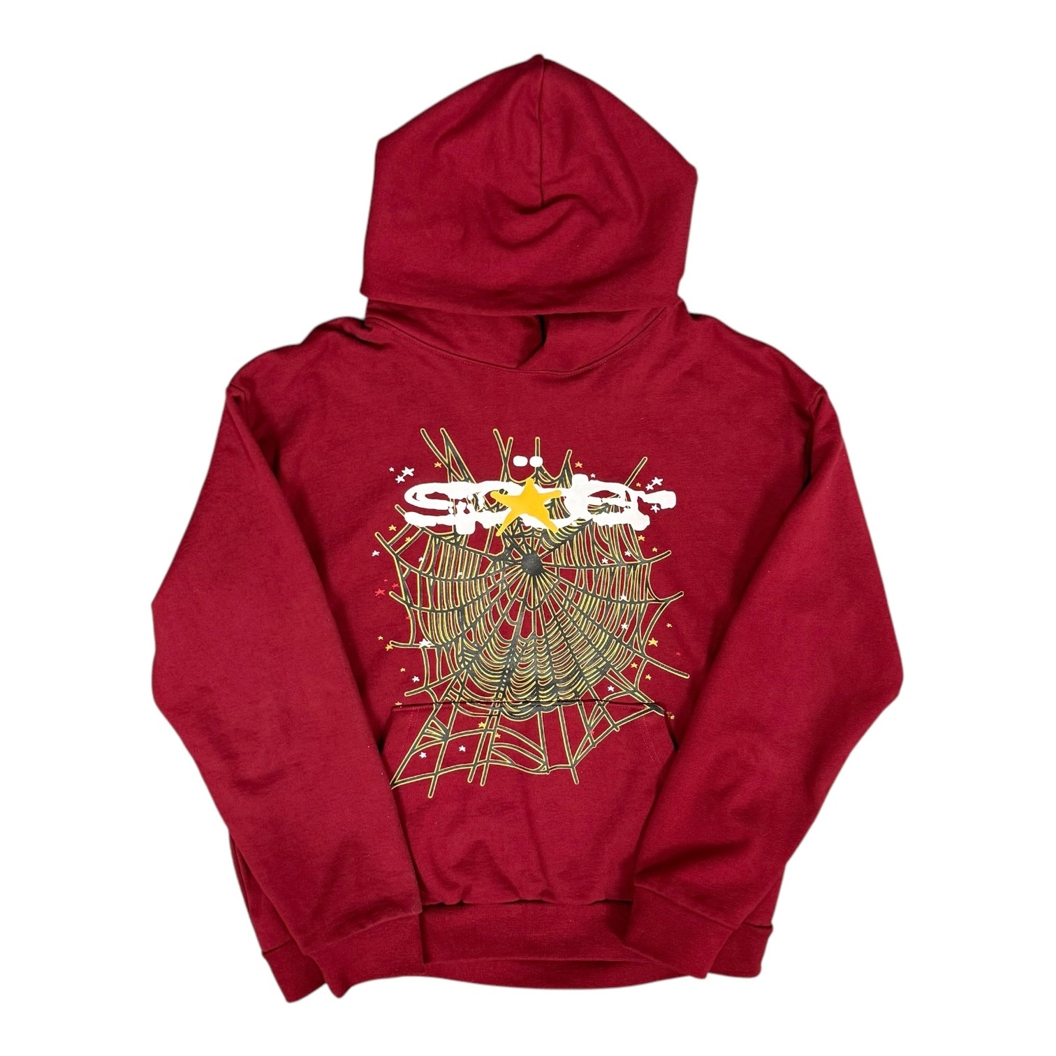 Sp5der Worldwide Maroon Hoodie