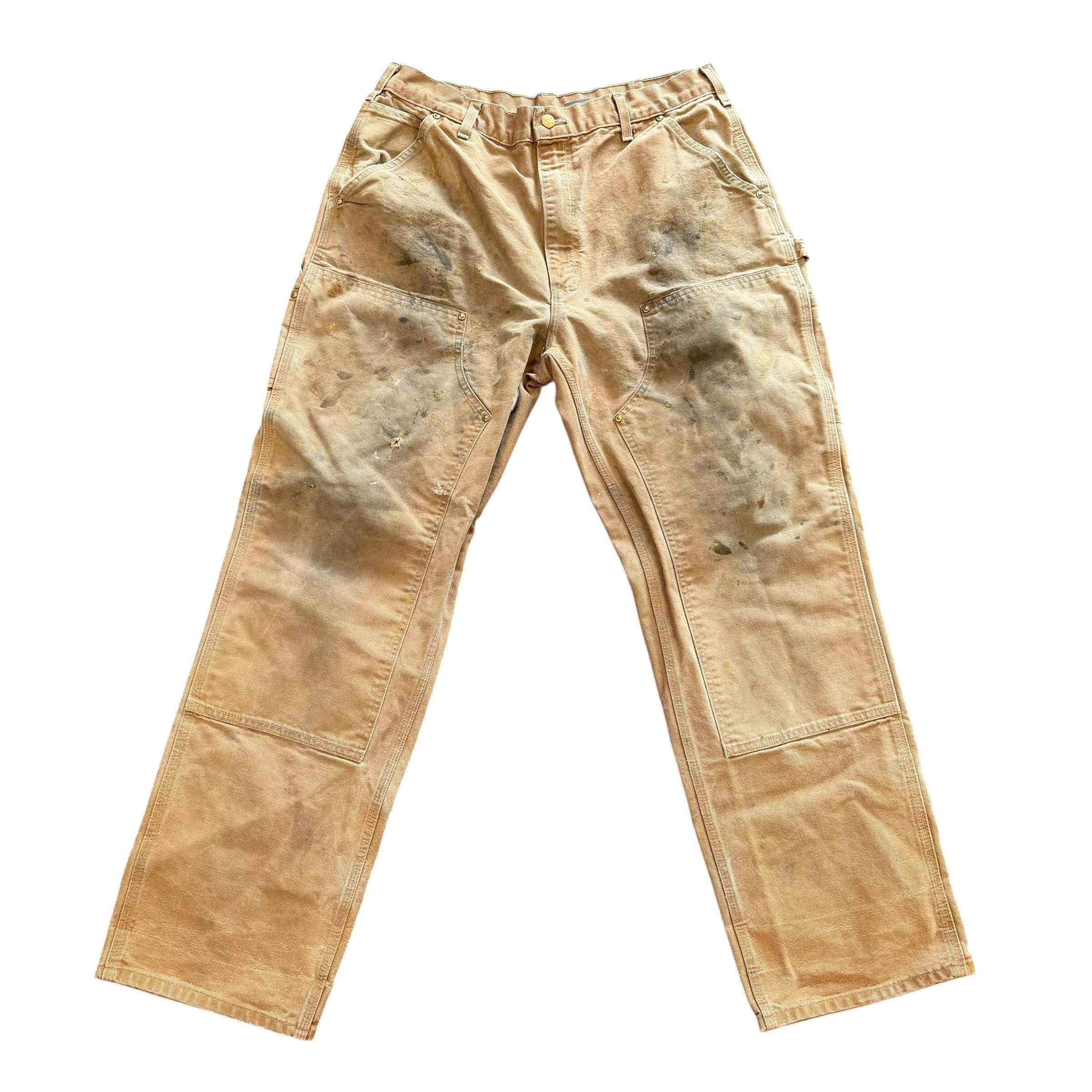 Vintage Carhartt Khaki Double Knee Distressed (31x30)