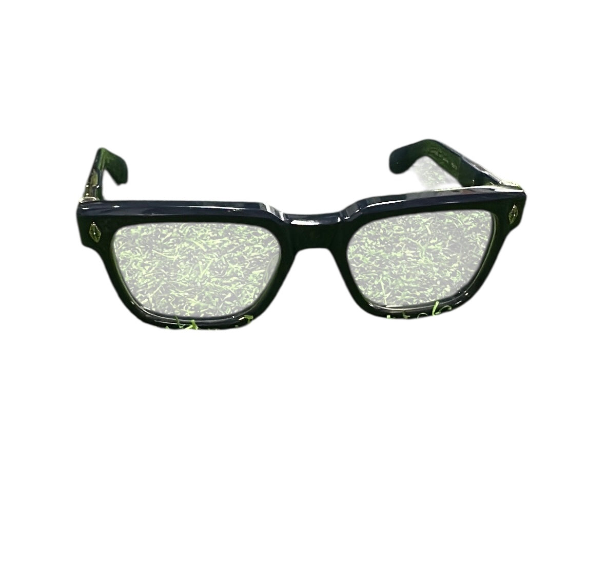 Blue Chrome hearts Pen 15 glasses