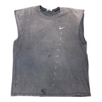 Vintage Black Faded Nike Cut Off Shirt