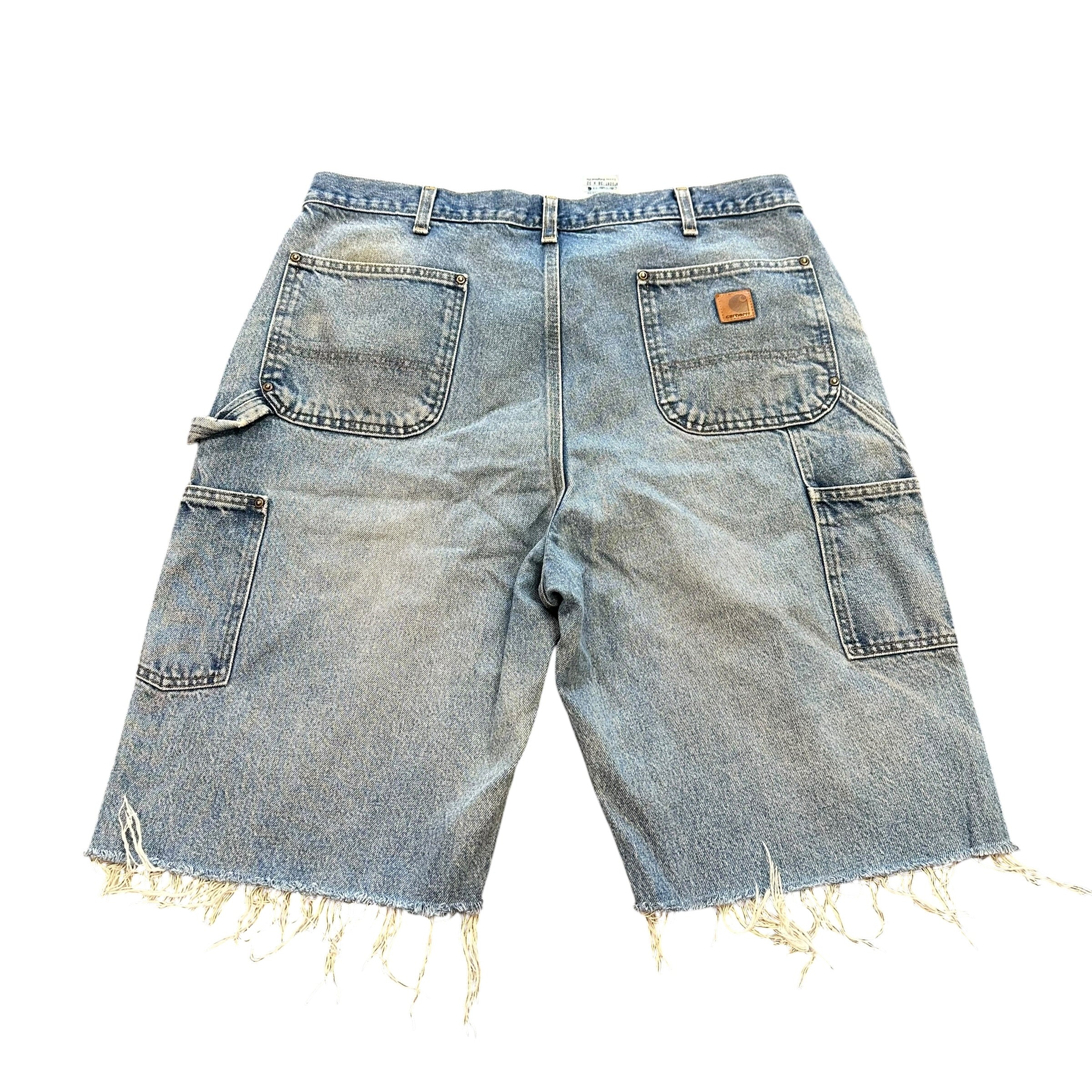 Carhartt Double Knee Carpenter Light Wash Shorts (37)