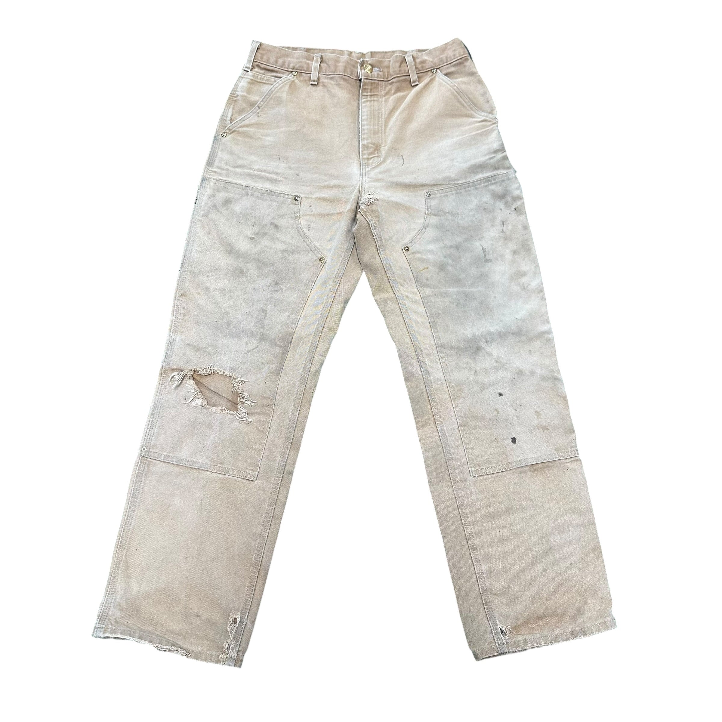 Tan Carhartt Double Knee Pants