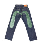 Evisu Dark Green  Daicock Logo Pants