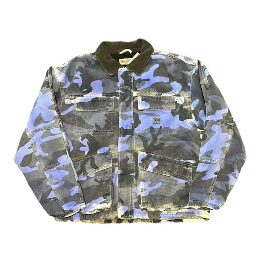 Stussy Blue Camo Worker Jacket