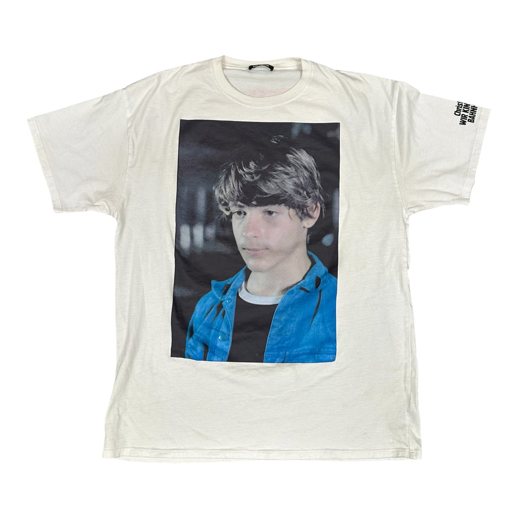 Raf Simons White Christiane F. Detlef Tee