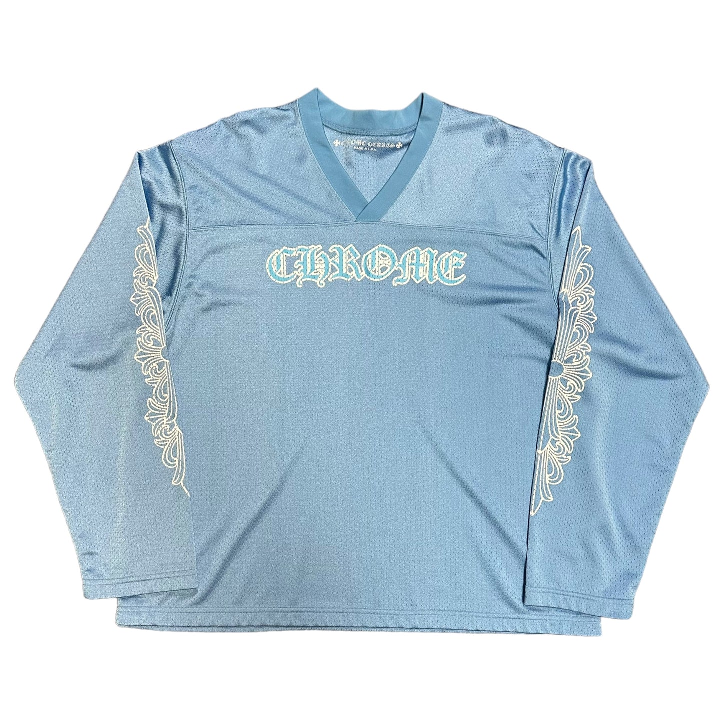 Blue Chrome Hearts L/S Jersey