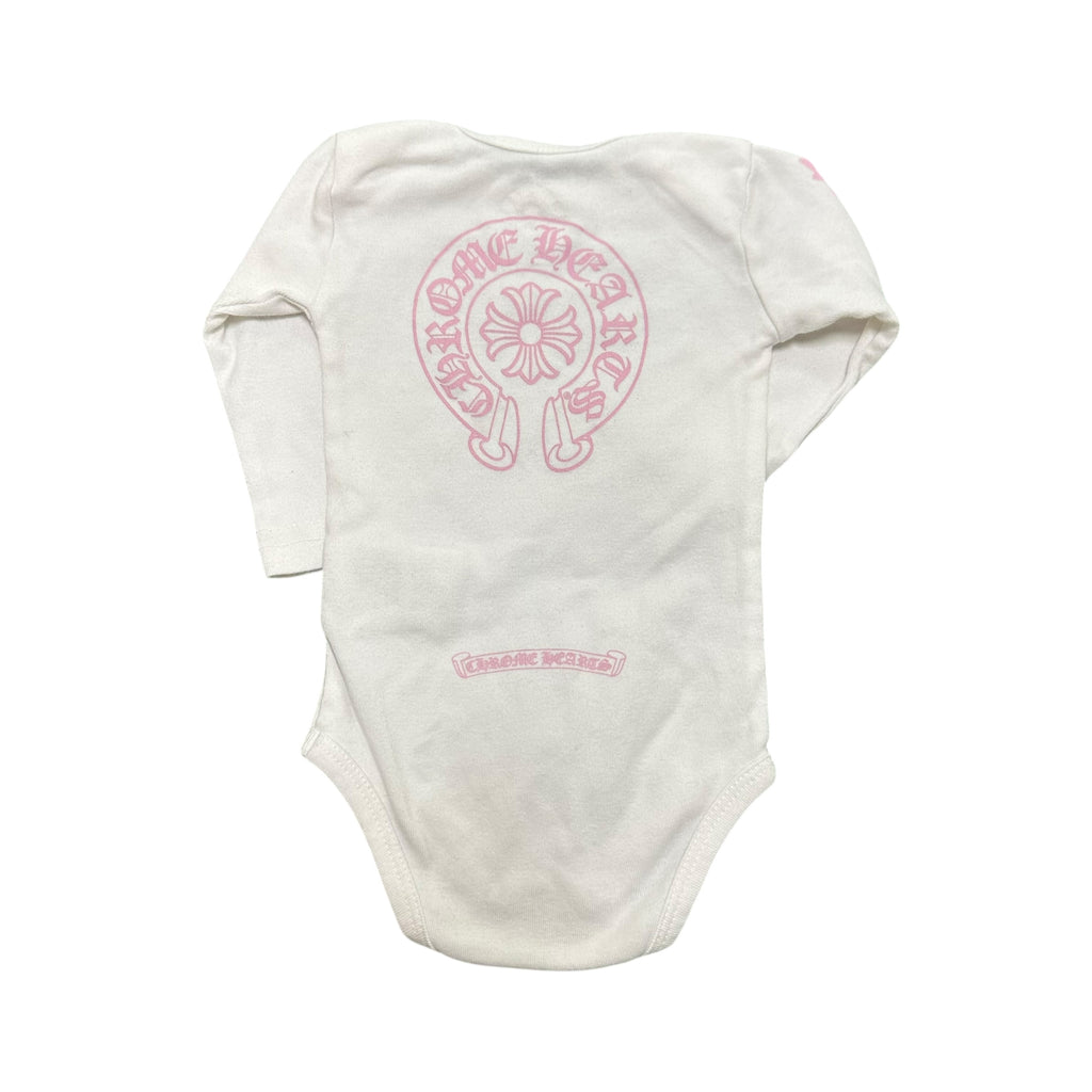 Chrome Hearts White/Pink Onesie