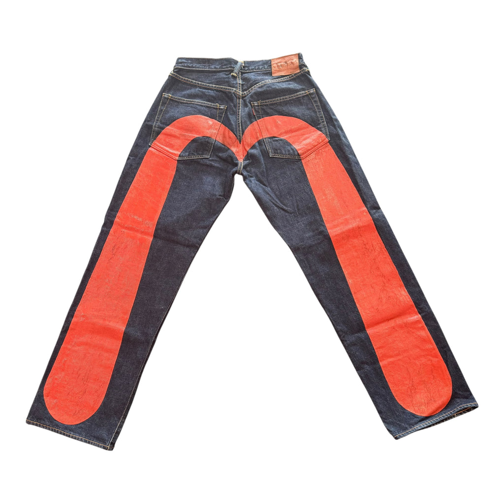 Evisu Jeans Dark Blue/Orange