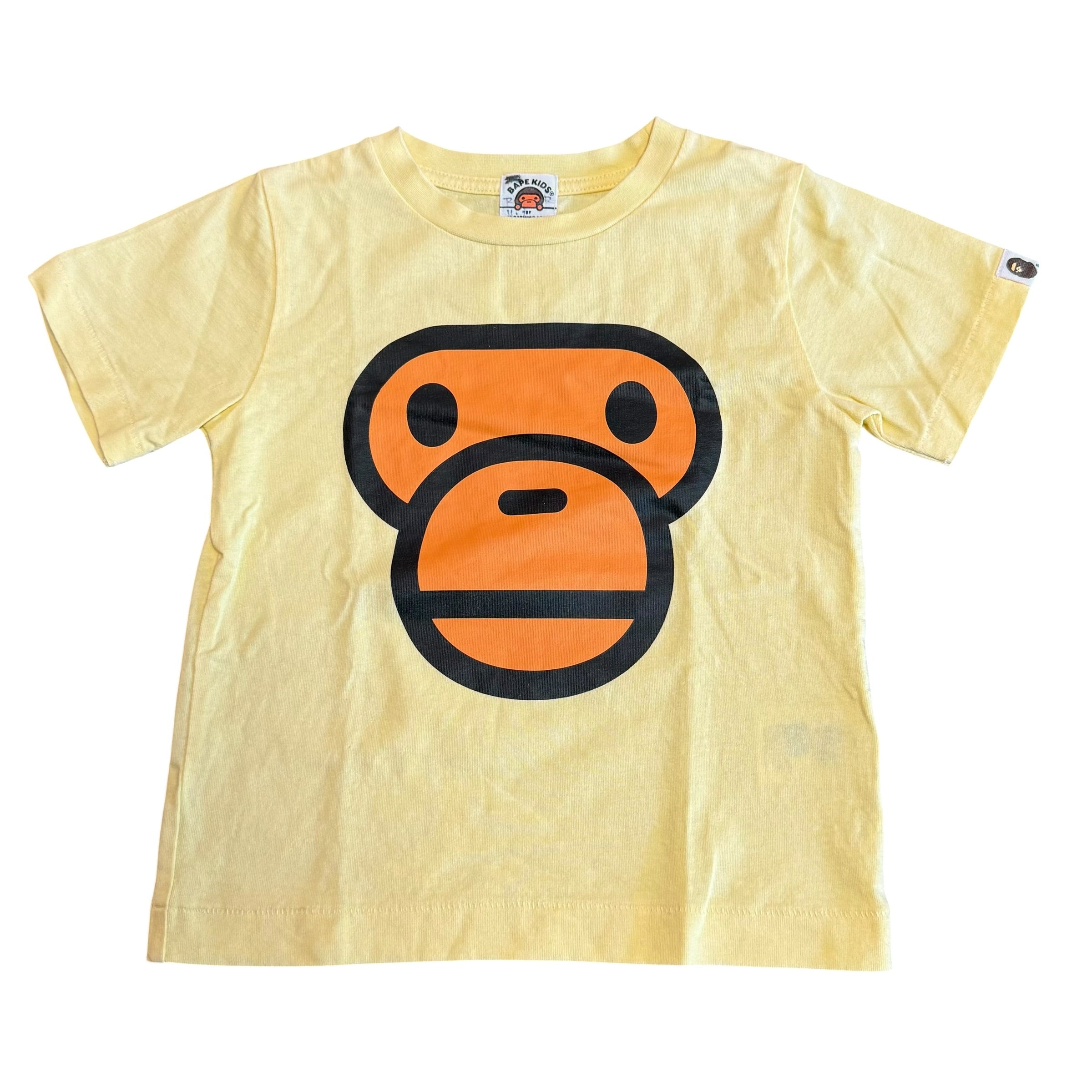Kids Bape Baby Milo Yellow Tee