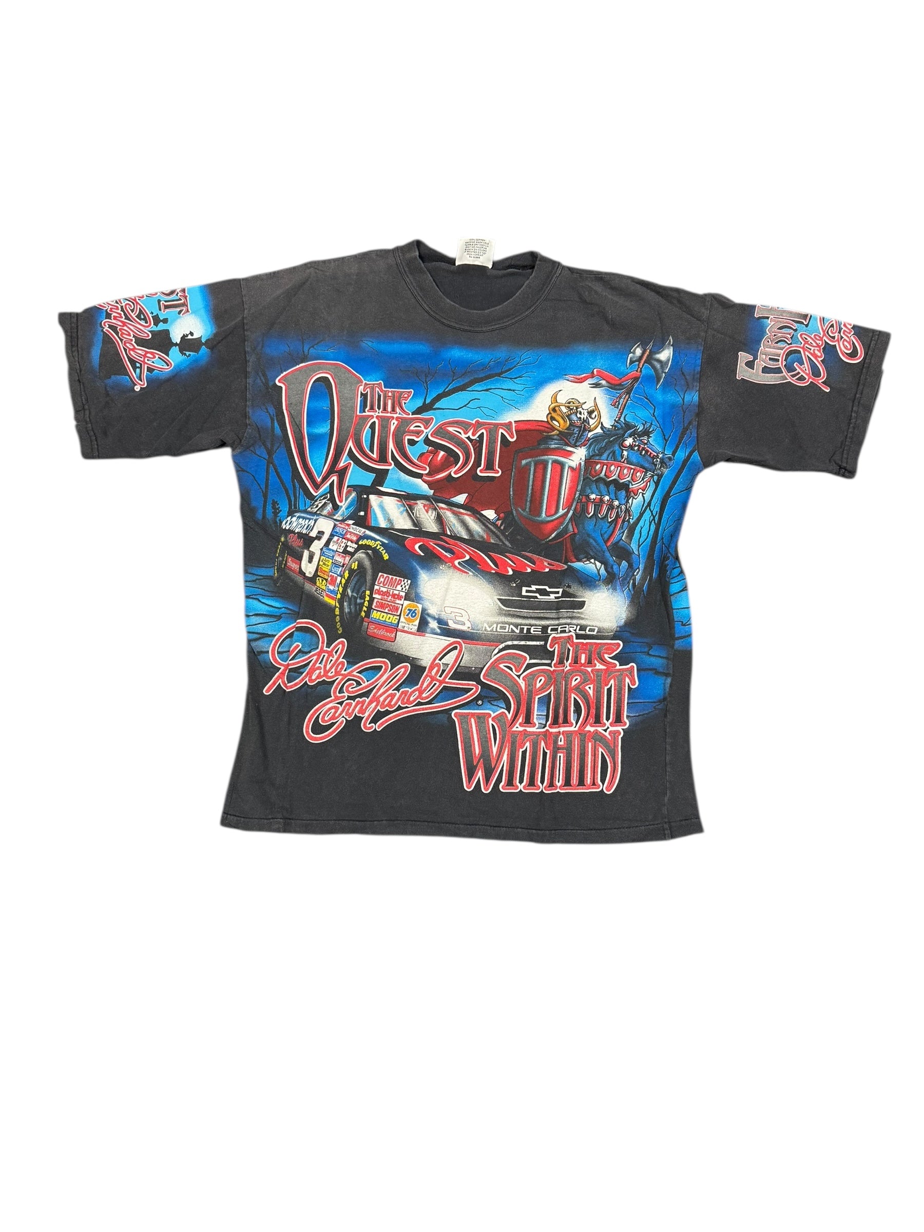 Black The Quest Nascar All Over Print Shirt