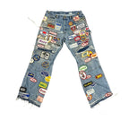 Zdroyevski Studios Patched Double knees Blue
