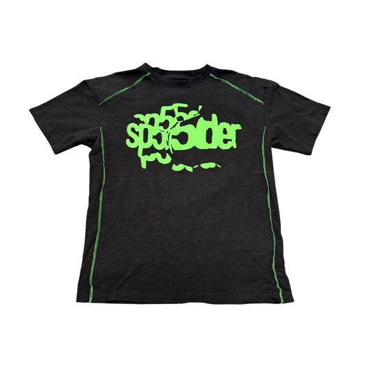 Sp5der SS25 Contrast Stitch Tee Black
