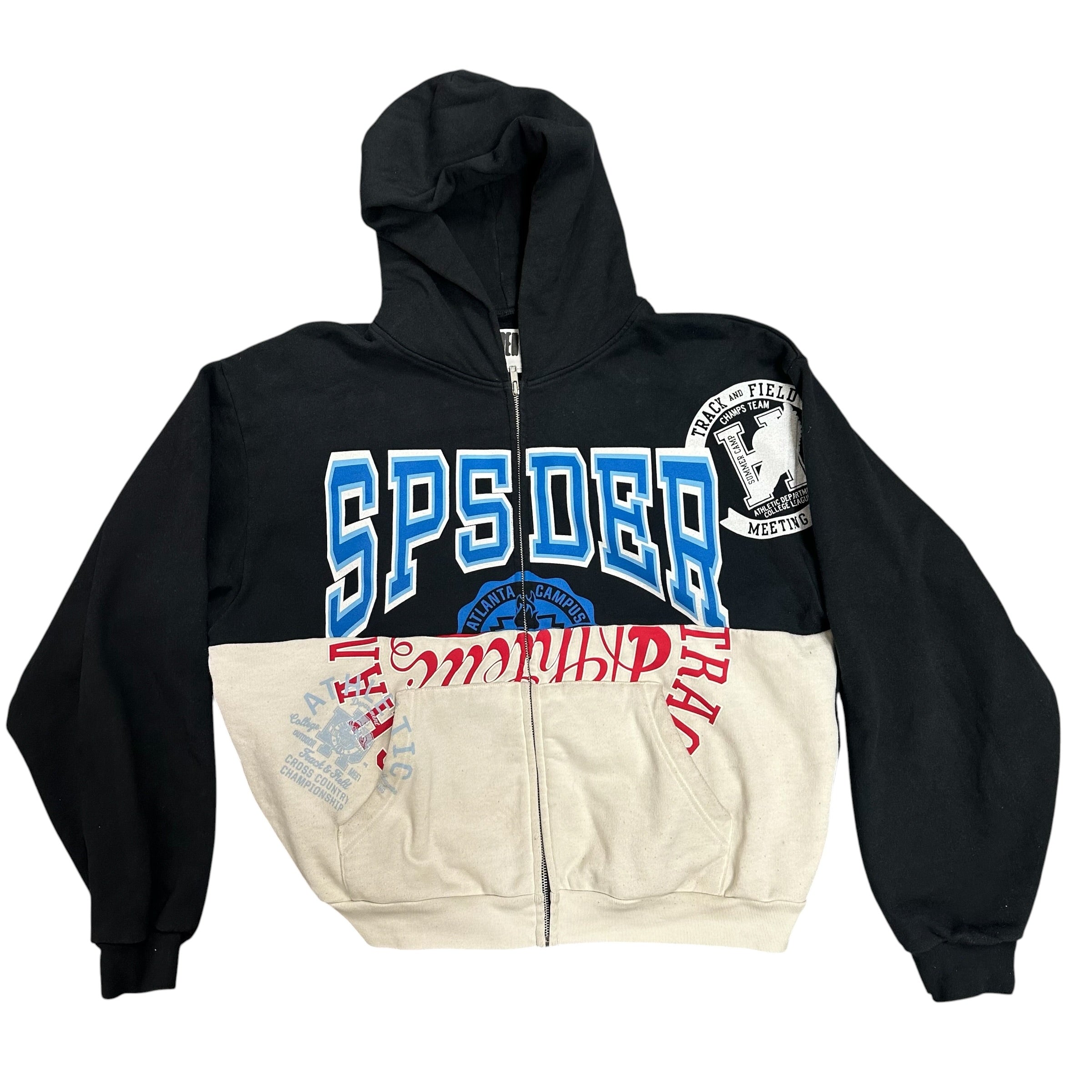 SP5DER Campers Field Zip Hoodie ‘Onyx’