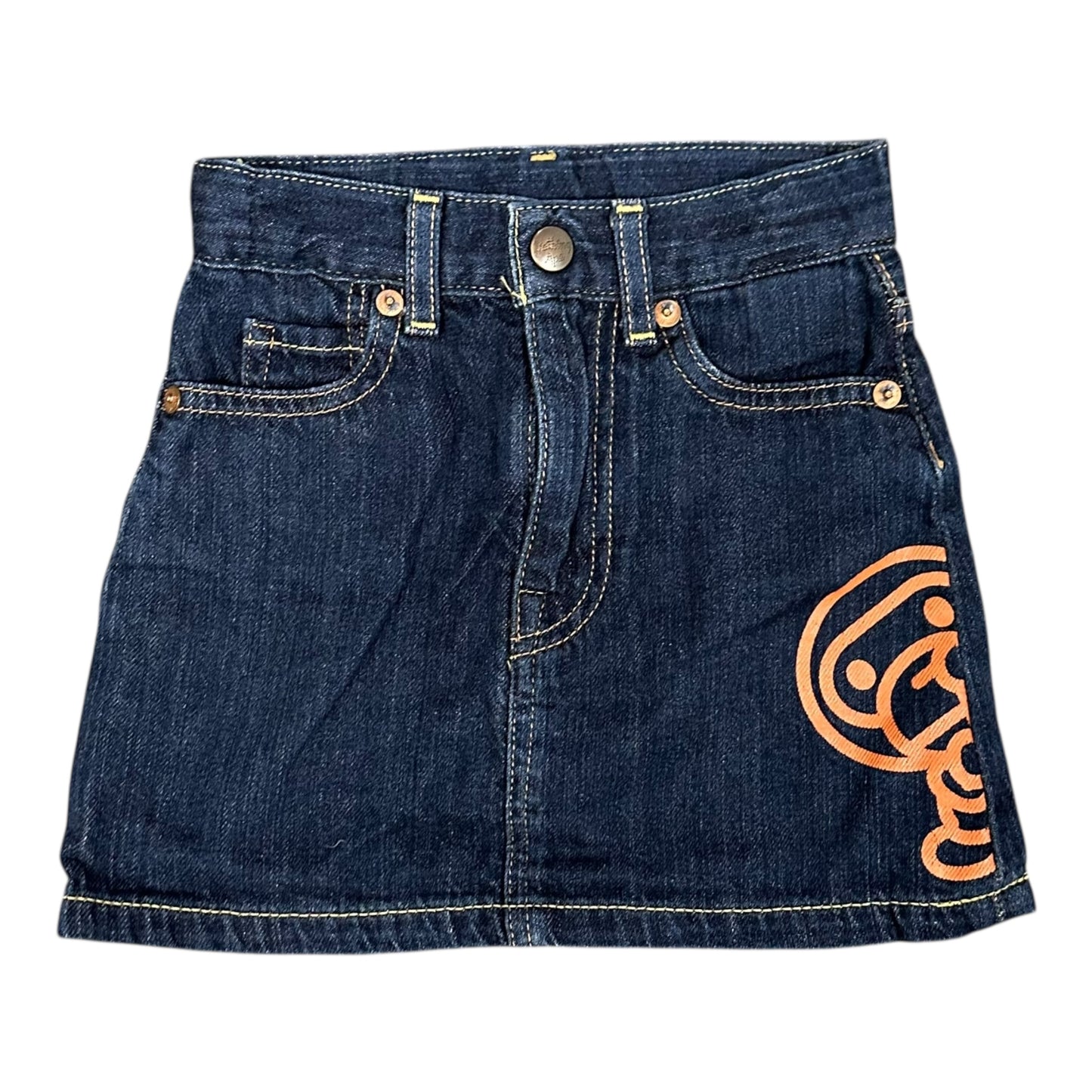 Bape Baby Milo Orange Skirt