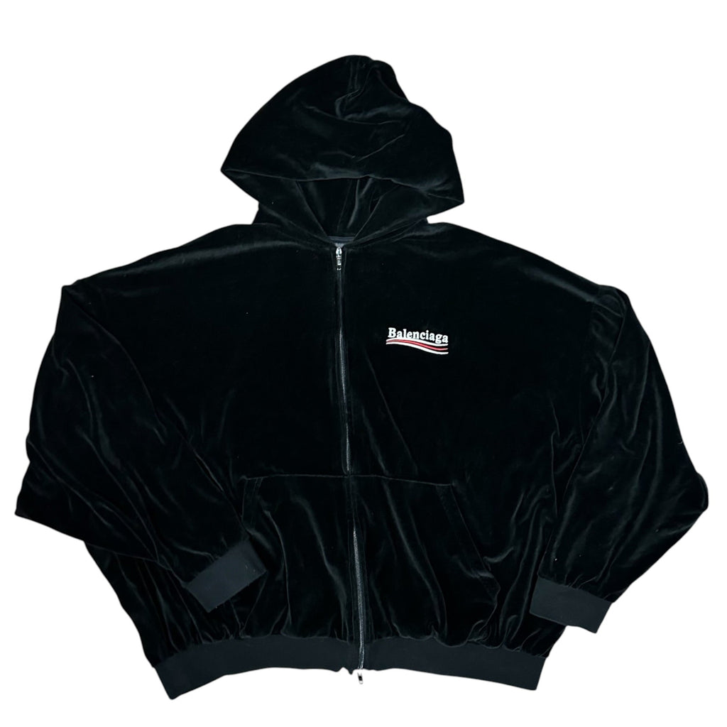 Balenciaga Velour Zip-Up