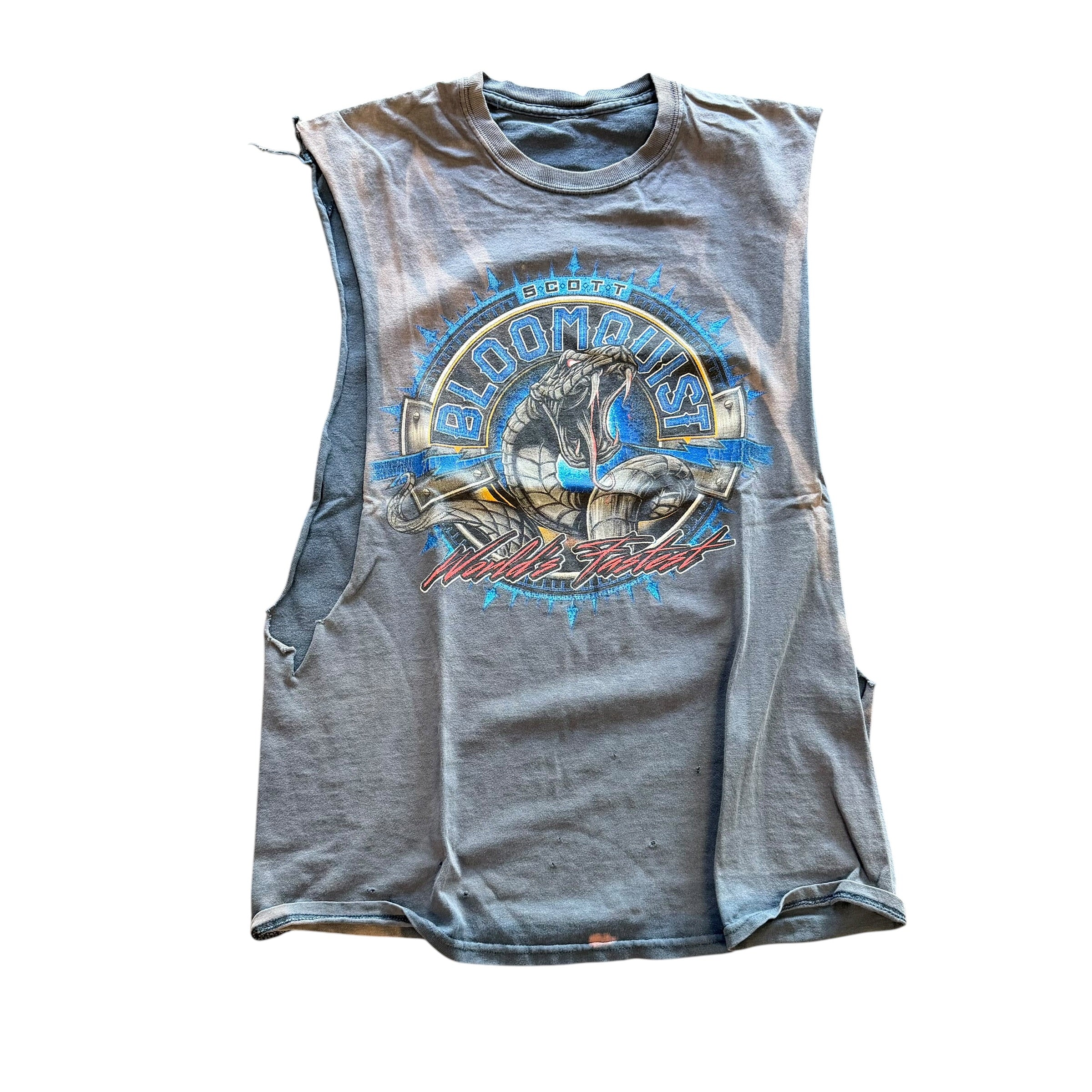Faded Nascar Cut Off Shirt