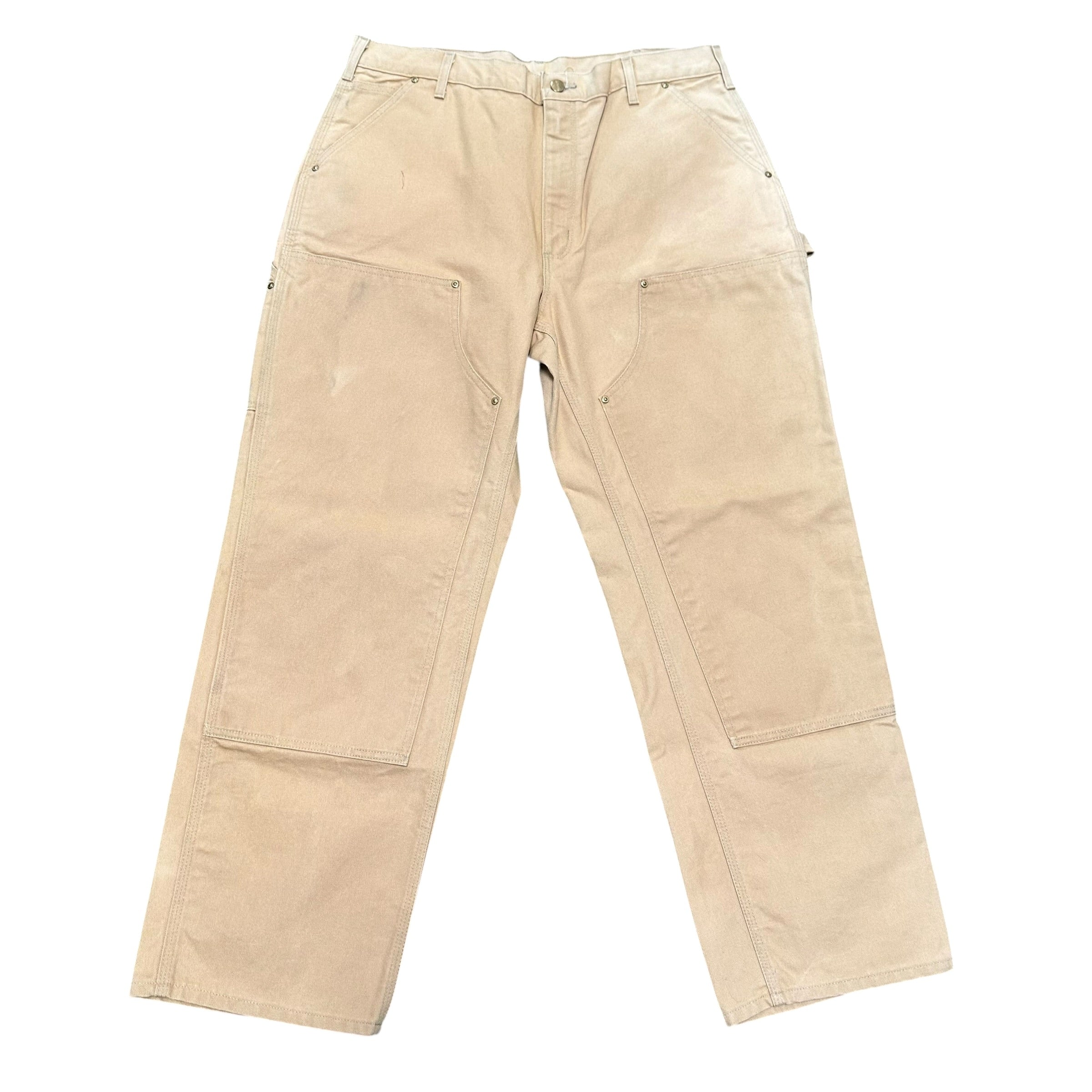 Cream Carhartt Double Knee Pants