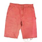 Pink Carhartt Double Knee Shorts(36)