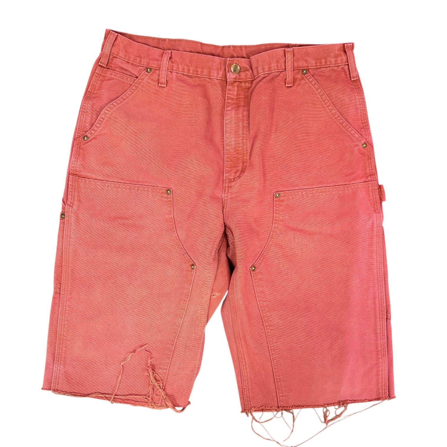 Pink Carhartt Double Knee Shorts(36)