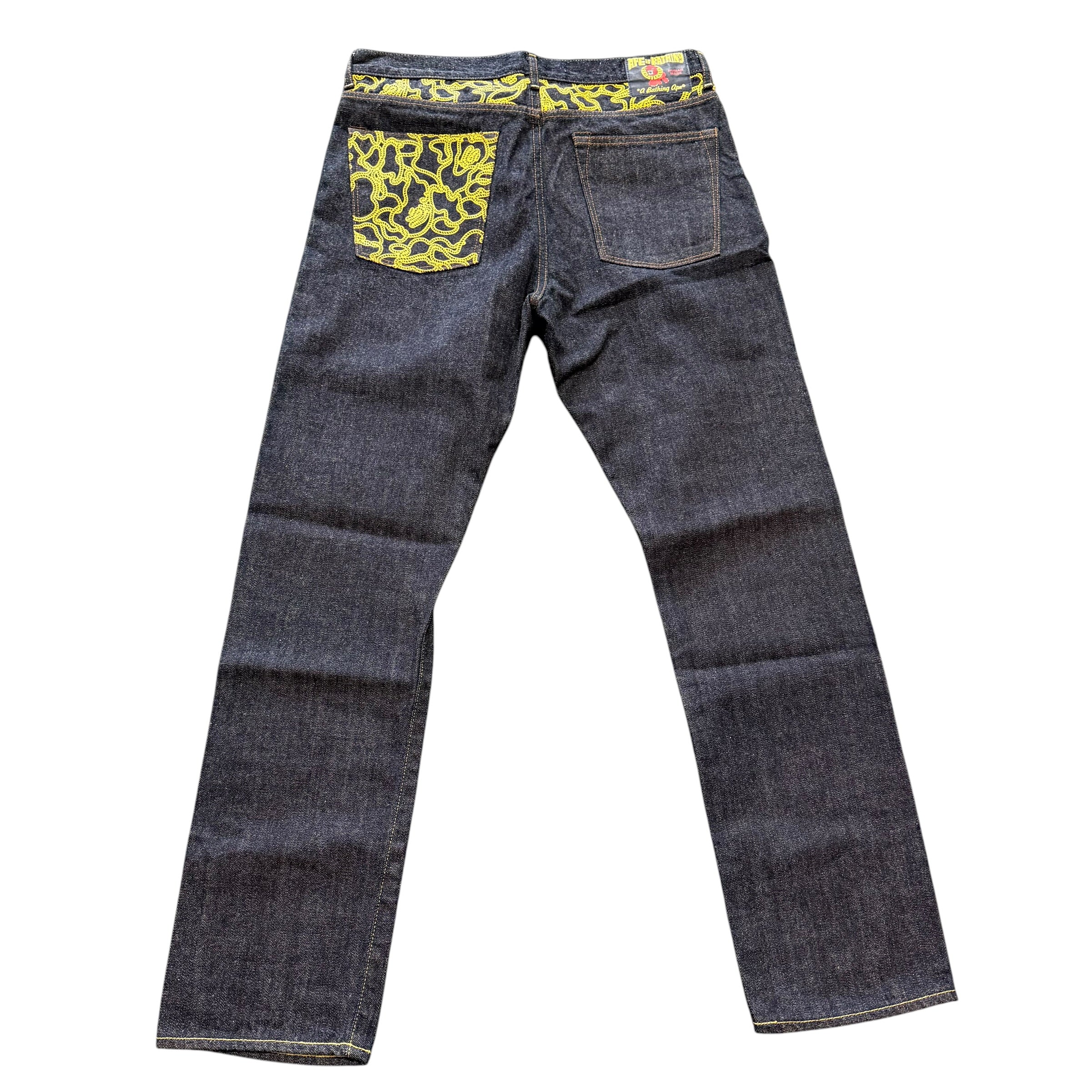 Bape Blue/Yellow Rope Denim Jeans