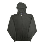 Black Russell Zip Up Hoodie