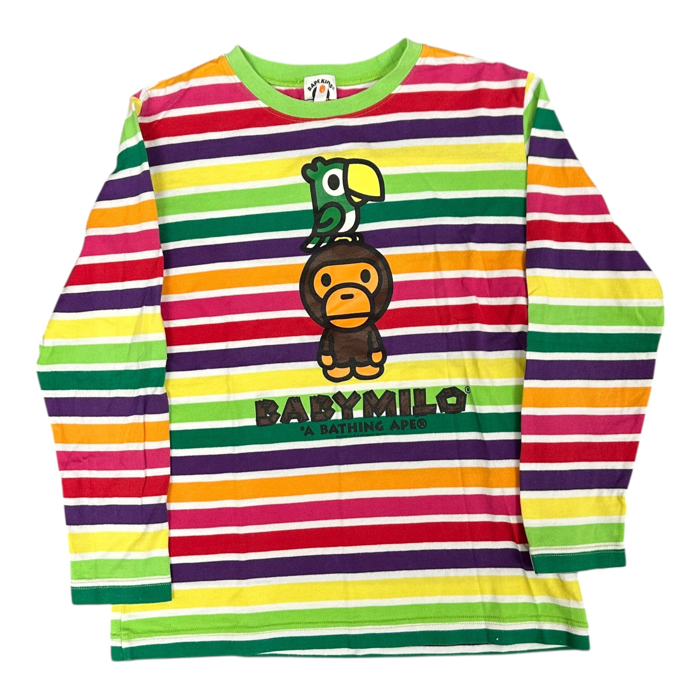 Bape Milo Striped Parrot L/S
