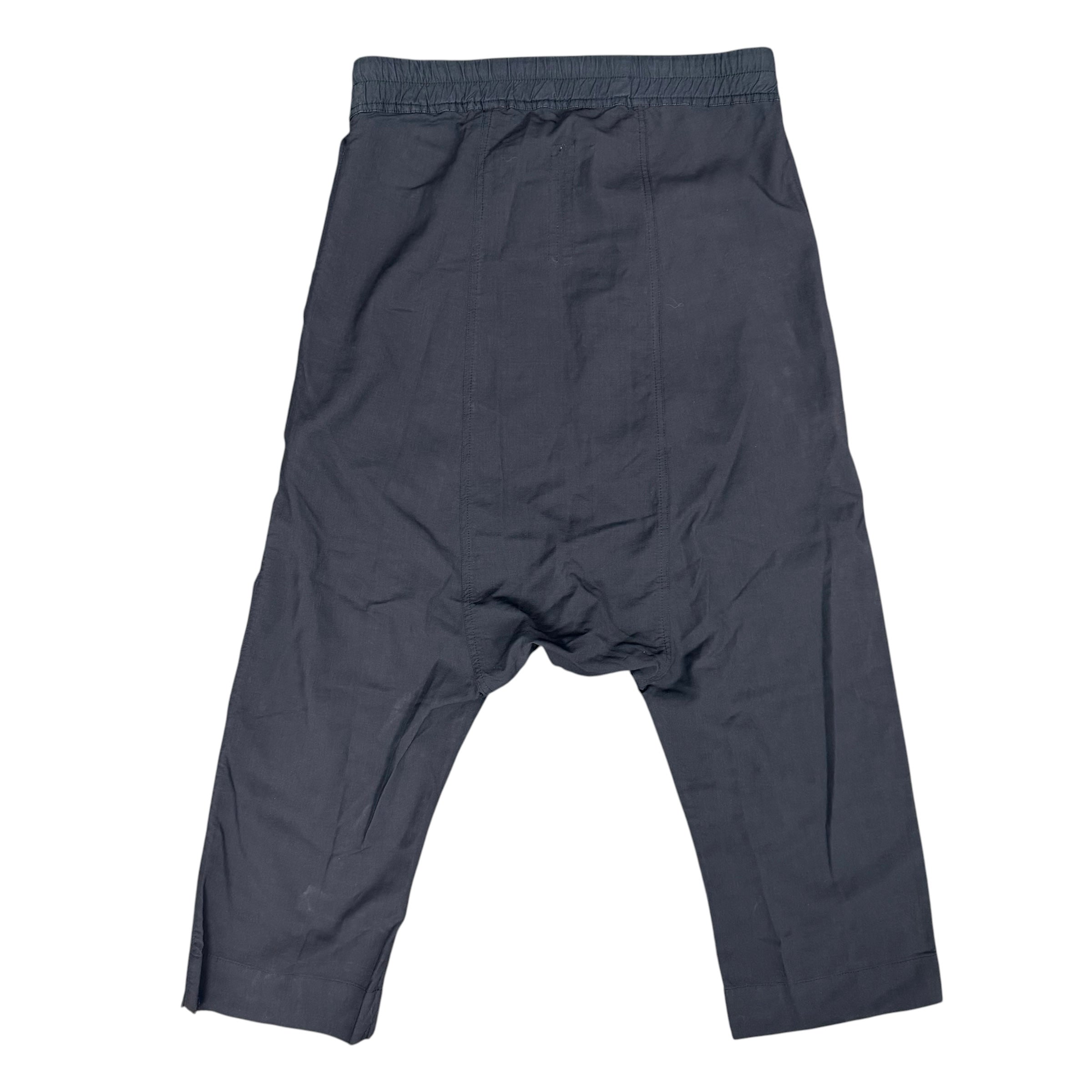 Rick Owens Drawstring Cropped Pants “Black Tower”