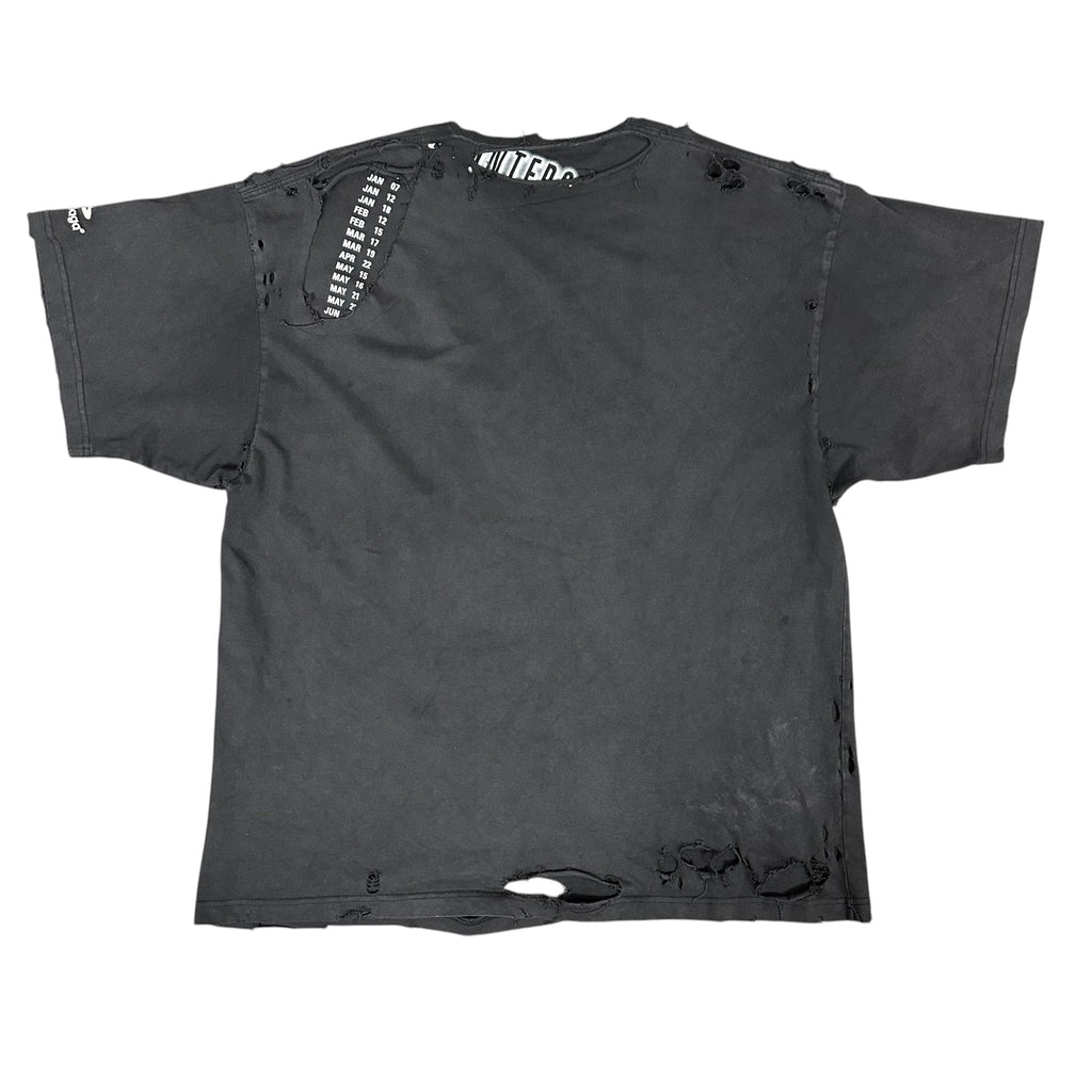 Balenciaga Black Oversized Repaired Tee